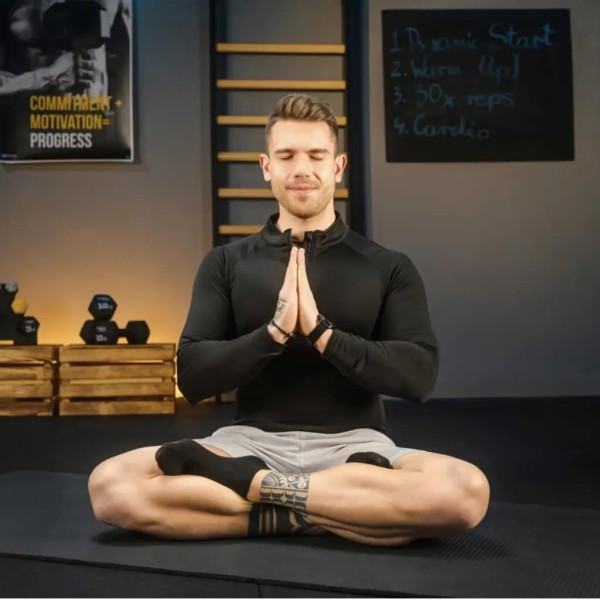 Коврик для йоги TX-019NGM NBR 1см 190х80 чорний