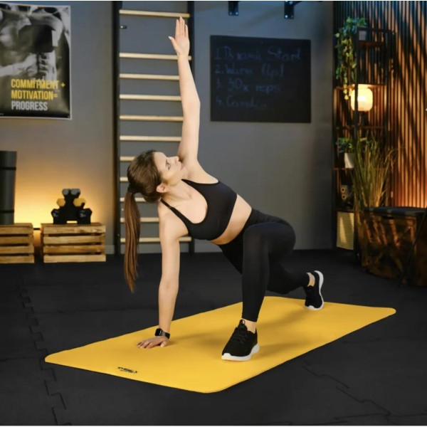 Коврик для йоги TX-019NGM NBR 1см 190х80 жовтий