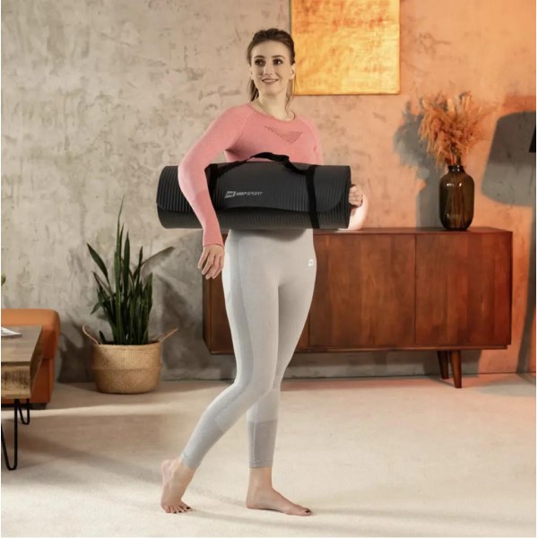 Коврик для йоги Hop-Sport HS-NB010GM NBR 1см чорний