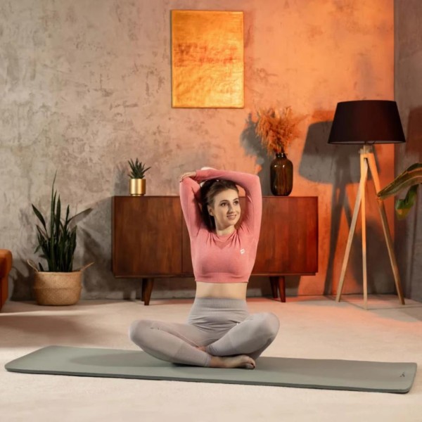 Коврик для йоги Hop-Sport HS-NB010GM NBR 1см оливковий