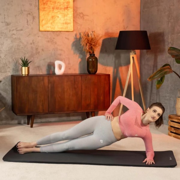 Коврик для йоги Hop-Sport HS-NB015GM NBR 1,5см чорний