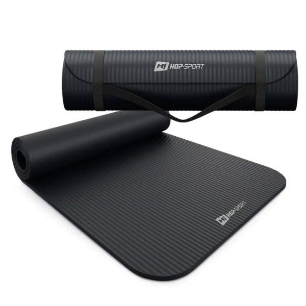 Коврик для йоги Hop-Sport HS-NB015GM NBR 1,5см чорний
