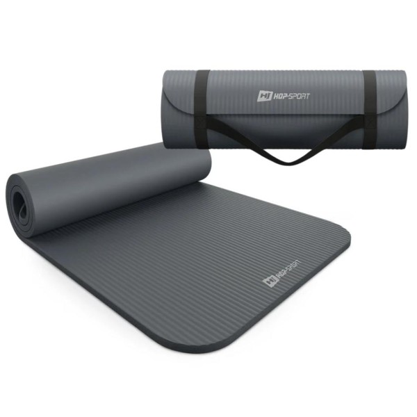 Коврик для йоги Hop-Sport HS-NB015GM NBR 1,5см графітовий