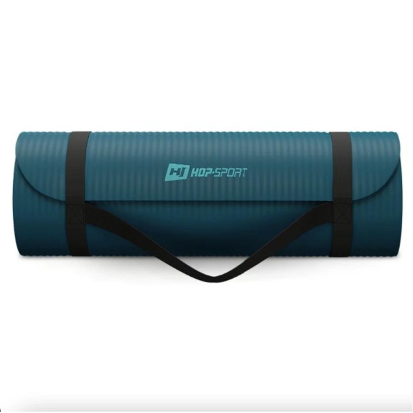 Коврик для йоги Hop-Sport HS-NB015GM NBR 1,5см темний морський