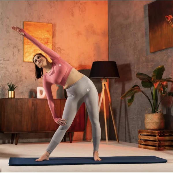 Коврик для йоги Hop-Sport HS-NB015GM NBR 1,5см темний морський