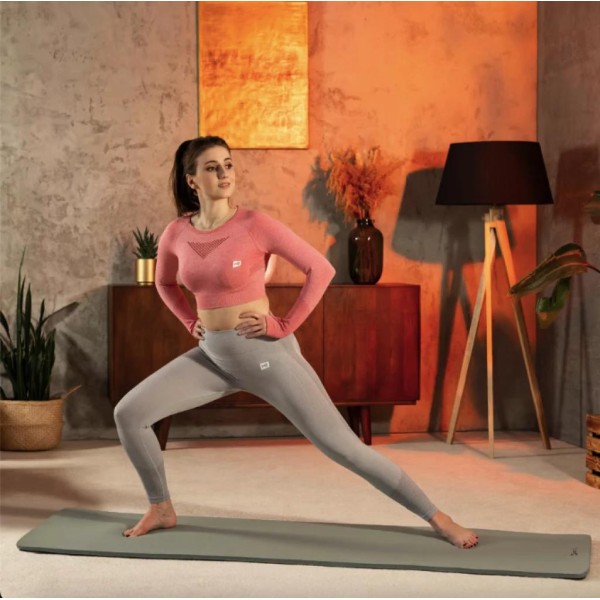 Коврик для йоги Hop-Sport HS-NB015GM NBR 1,5см оливковий