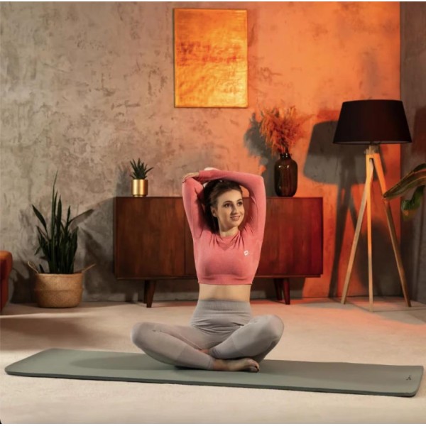 Коврик для йоги Hop-Sport HS-NB015GM NBR 1,5см оливковий