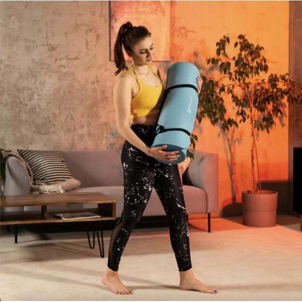 Коврик для йоги Hop-Sport HS-NB020GM NBR 2см світлий морський