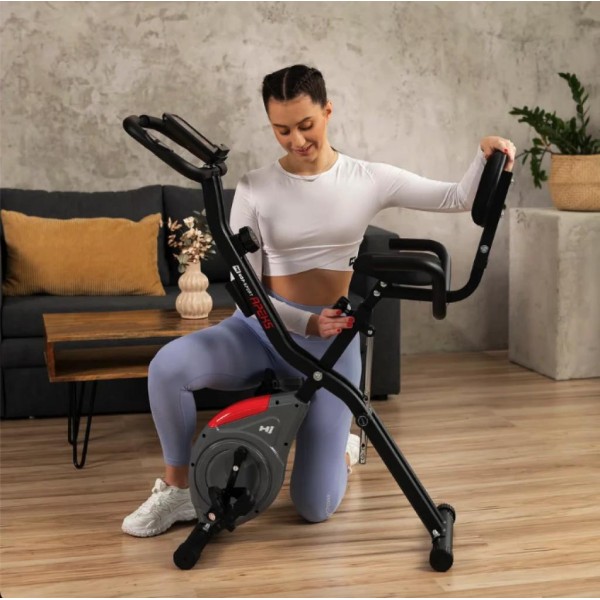 Велотренажер Hop-Sport HS-3030X Apeks X-Bike сірий