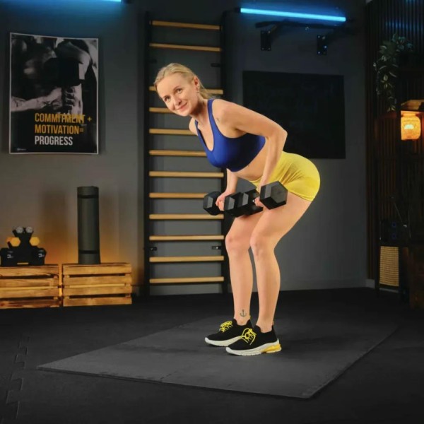 Мат-пазл EVA 1см Trex Sport TX-010PM - 24 частин чорний