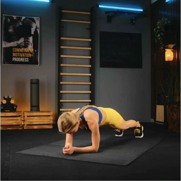 Мат-пазл EVA 1см Trex Sport TX-010PM - 24 частин чорний