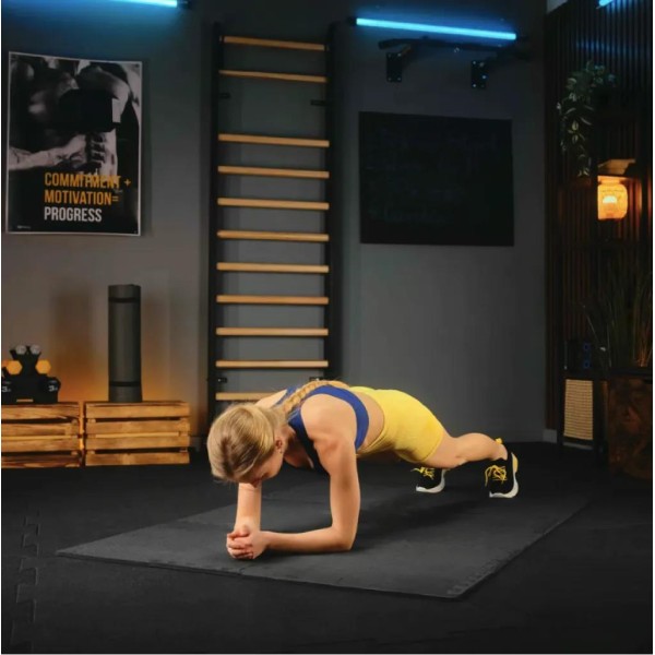 Мат-пазл EVA 1см Trex Sport TX-010PM - 24 частин чорний