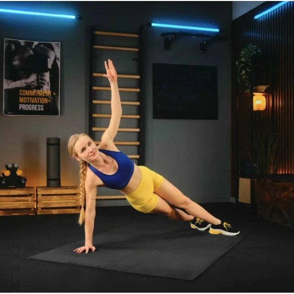 Мат-пазл EVA 1см Trex Sport TX-010PM - 24 частин чорний