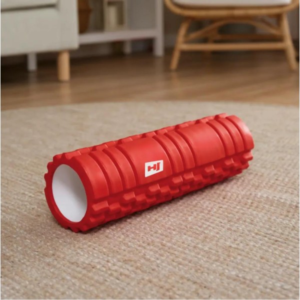 Роллер масажер (валик, ролик) Hop-Sport EVA 45см червоний