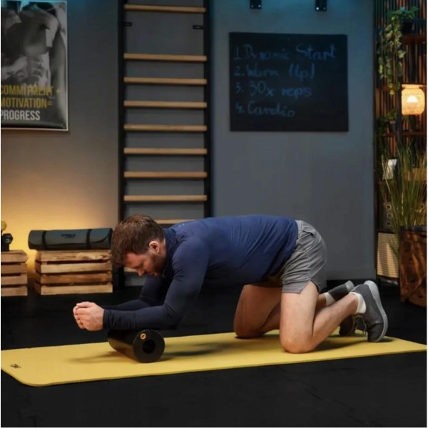 Роллер масажер гладкий Trex Sport TX-033EPR EPP 33см чорний