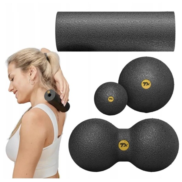 Набір масажерів Trex Sport TX-025EPS 4в1 для йоги та фітнесу чорний