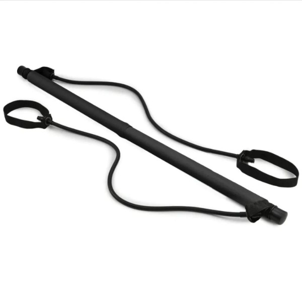 Тренувальна палиця з еспандерами Hop-Sport HS-T090GS чорна