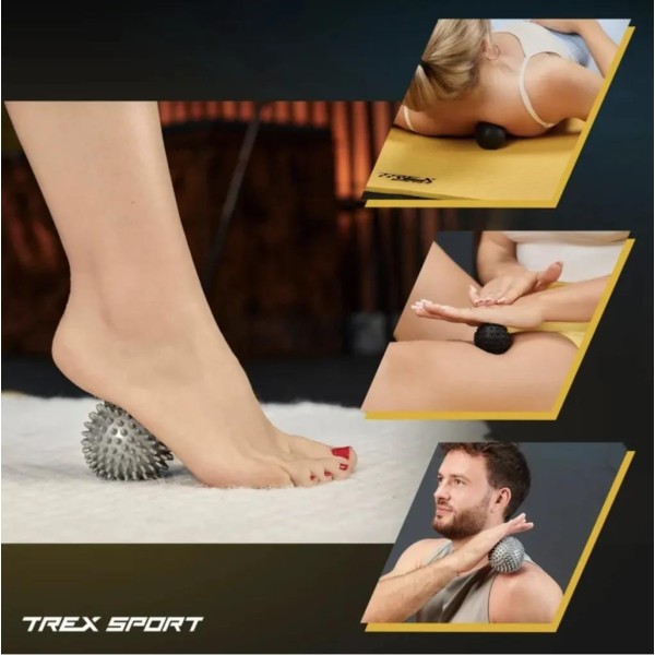 Набір масажних м'ячів Trex Sport TX-003MSA 3в1 для йоги та фітнесу EPP