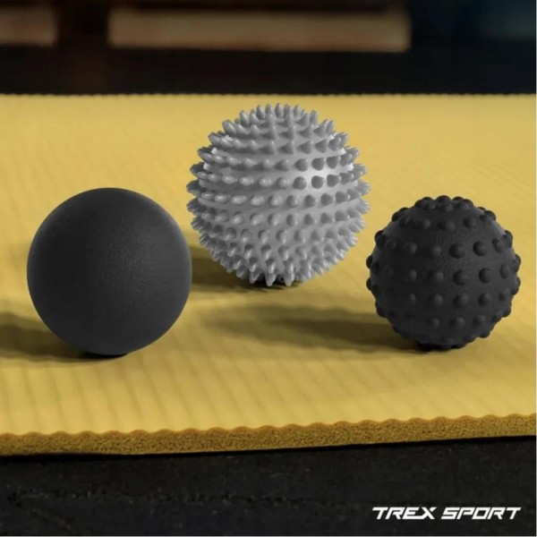 Набір масажних м'ячів Trex Sport TX-003MSA 3в1 для йоги та фітнесу EPP