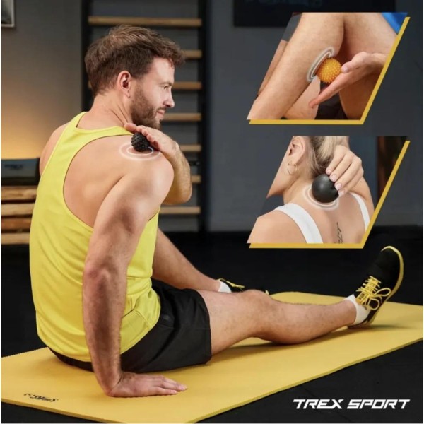 Набір масажних м'ячів Trex Sport TX-005MSC 5в1 для йоги та фітнесу EPP