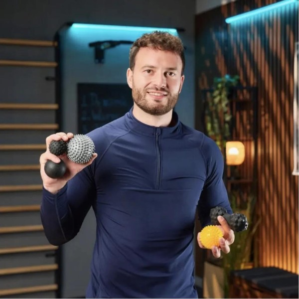 Набір масажних м'ячів Trex Sport TX-005MSC 5в1 для йоги та фітнесу EPP