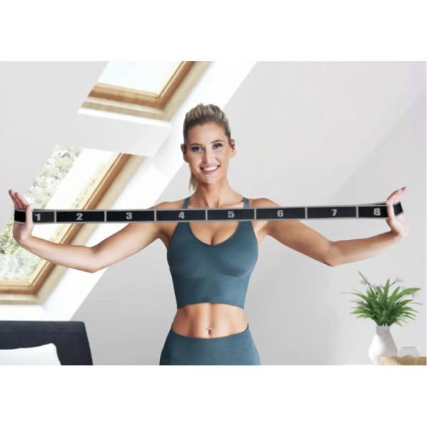 Резинка для фітнесу з петлями 12-30кг HS-N904GB чорна