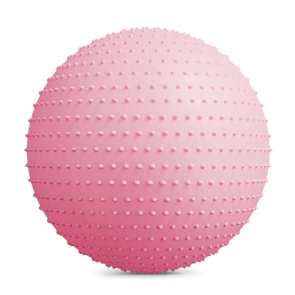 Фітбол масажний Hop-Sport 65см рожевий + насос