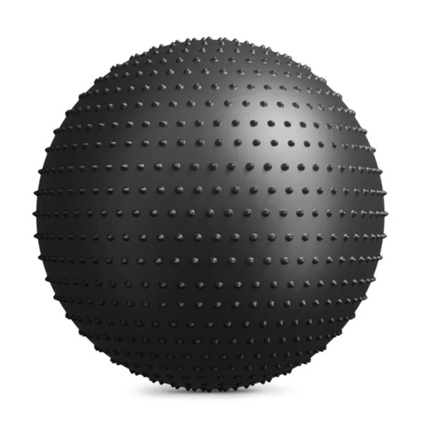 Фітбол масажний Hop-Sport 65см чорний + насос