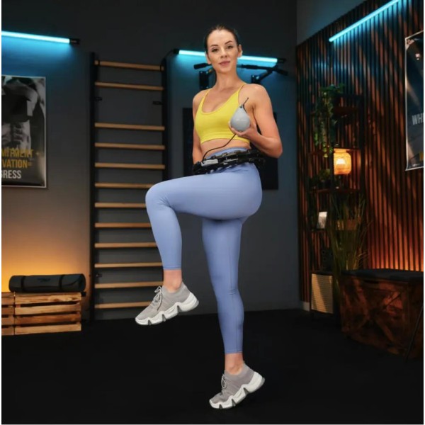 Хулахуп Trex Sport TX-020CHH масажний з обважнювачем та лічильником чорний