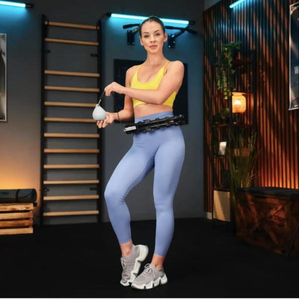 Хулахуп Trex Sport TX-020CHH масажний з обважнювачем та лічильником чорний