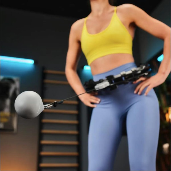 Хулахуп Trex Sport TX-020CHH масажний з обважнювачем та лічильником чорний