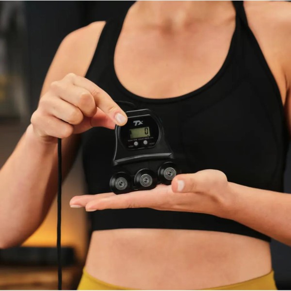 Хулахуп Trex Sport TX-020CHH масажний з обважнювачем та лічильником сірий