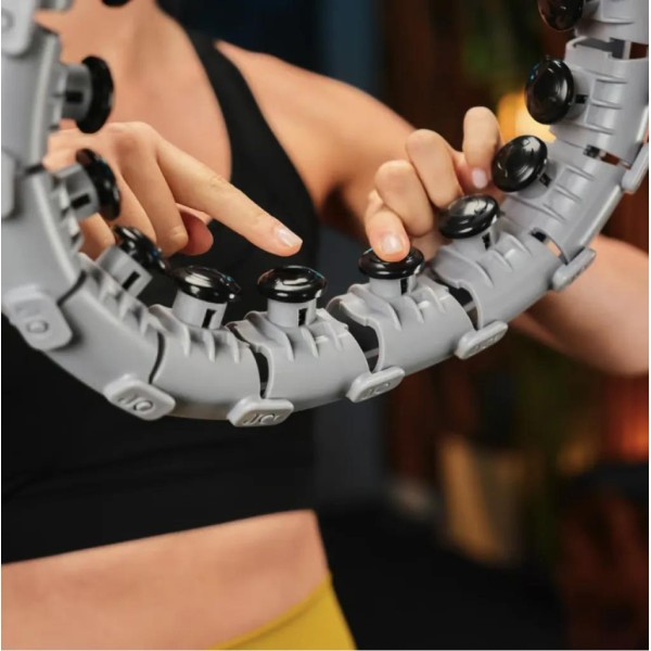 Хулахуп Trex Sport TX-020CHH масажний з обважнювачем та лічильником сірий