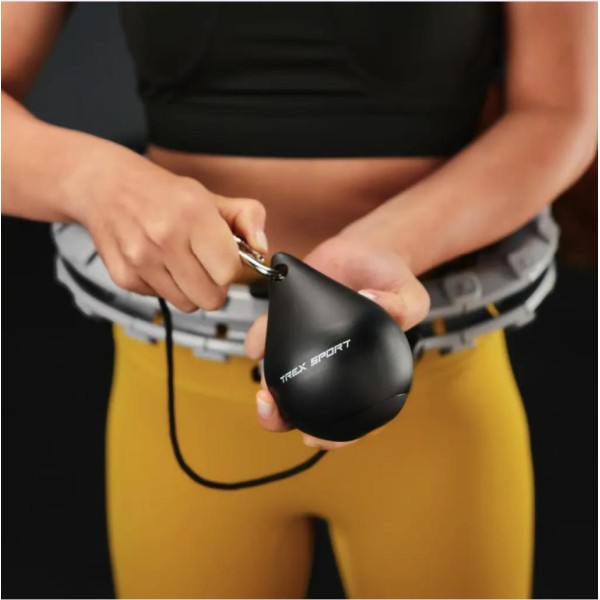 Хулахуп Trex Sport TX-020CHH масажний з обважнювачем та лічильником сірий