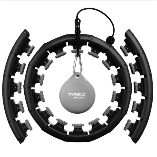 Хулахуп Trex Sport TX-010CHH масажний з обважнювачем чорний