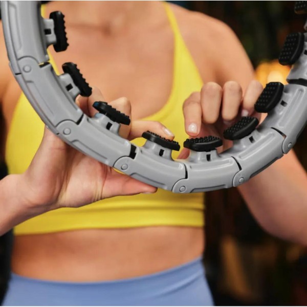 Хулахуп Trex Sport TX-010CHH масажний з обважнювачем сірий