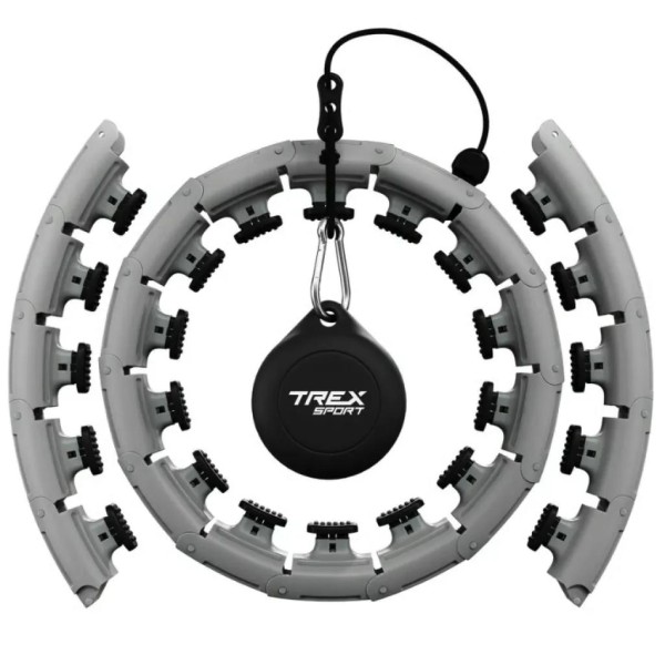 Хулахуп Trex Sport TX-010CHH масажний з обважнювачем сірий
