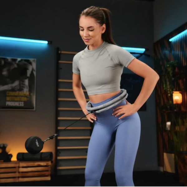 Хулахуп Trex Sport TX-010CHH масажний з обважнювачем сірий