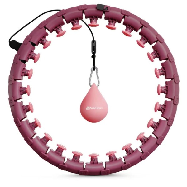 Хулахуп Hop-Sport HS-106HH масажний з обважнювачем рожевий