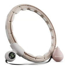 Хулахуп Hop-Sport HS-C113HH масажний з обважнювачем та лічильником бежевий