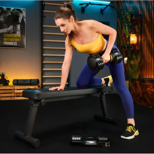 Гантель розбірна регульована Trex Sport 2-11,5кг чорний