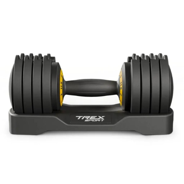 Гантель розбірна регульована Trex Sport 2-11,5кг чорний