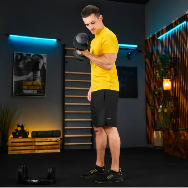 Гантель розбірна регульована Trex Sport 2-11,5кг чорний