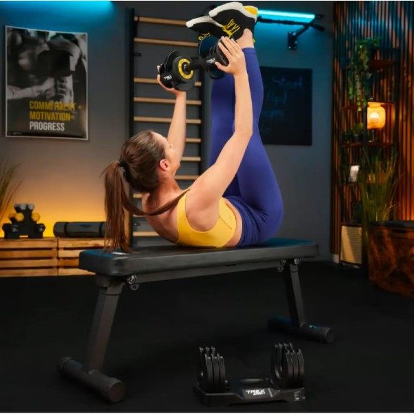 Гантель розбірна регульована Trex Sport 2-11,5кг чорний