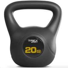 Гиря вінілова 20кг Trex Sport TX-020CKB чорний