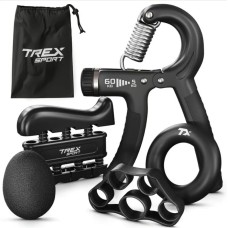 Набір регульованих еспандерів 5-60кг Trex Sport TX-005HSA чорний