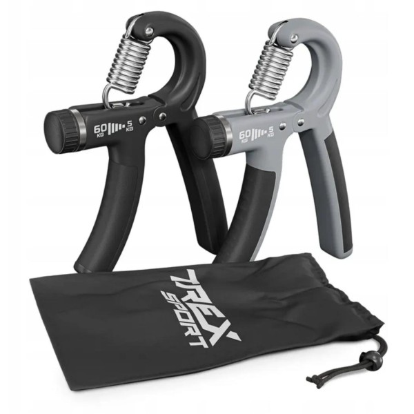 Набір еспандерів регульованих 5-60кг Trex Sport TX-002HGB чорно-сірий