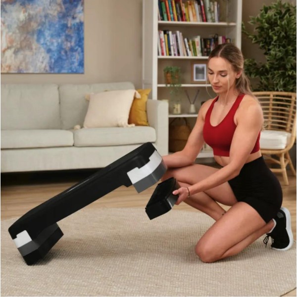 Степ платформа Hop-Sport HS-PP033AS чорно-біла