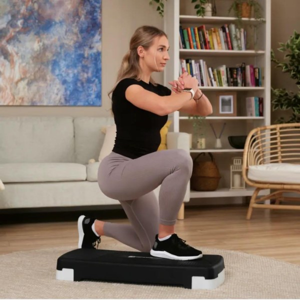 Степ платформа Hop-Sport HS-PP033AS чорно-біла
