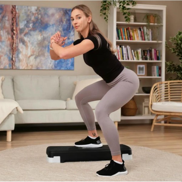 Степ платформа Hop-Sport HS-PP033AS чорно-біла